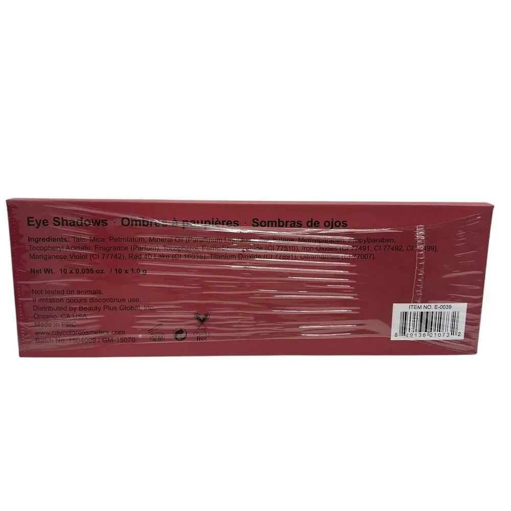 City Color Ooh La La Eyeshadow Palette 10 Colors New Sealed Makeup‎
